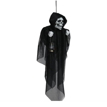 Halloween Pop Skelet Met Lantaarn 50cm