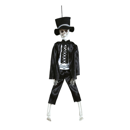 Halloween Pop Skelet Met Pak 40cm