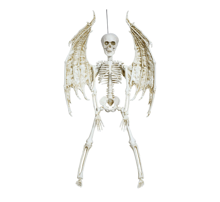 Halloween Hangdecoratie Skelet Met Vleugels 46cm