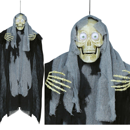 Halloween Hangdecoratie Grijs Skelet 1,2m