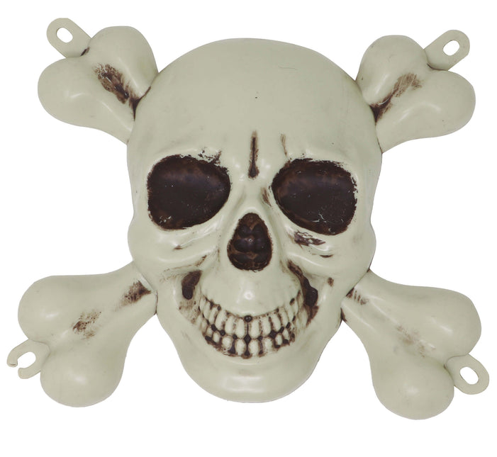 Halloween Wanddecoratie Piratenschedel 30cm