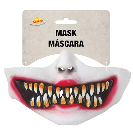 Halloween Half Masker Clowns Gezicht