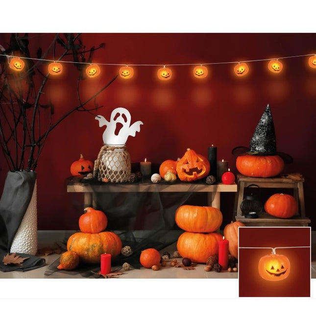 Halloween Lichtslinger Pompoen 1,8m