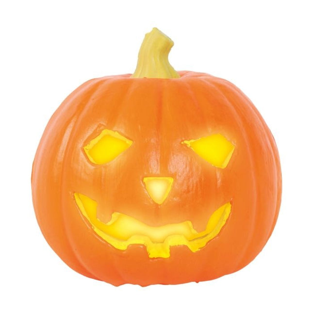 Halloween Pompoen Licht Oranje 16cm