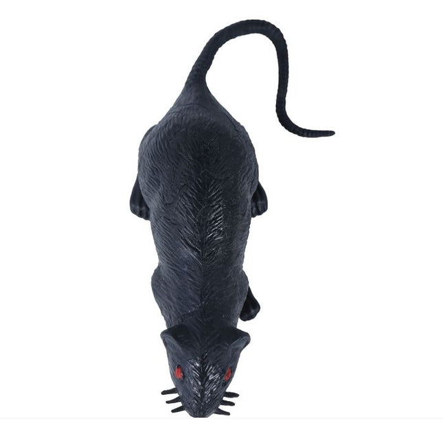 Halloween Rat Zwart 15cm