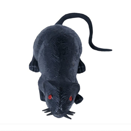 Halloween Rat Zwart 15cm