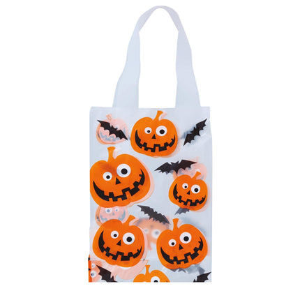 Halloween Tasjes Pompoen 14x30cm 6st