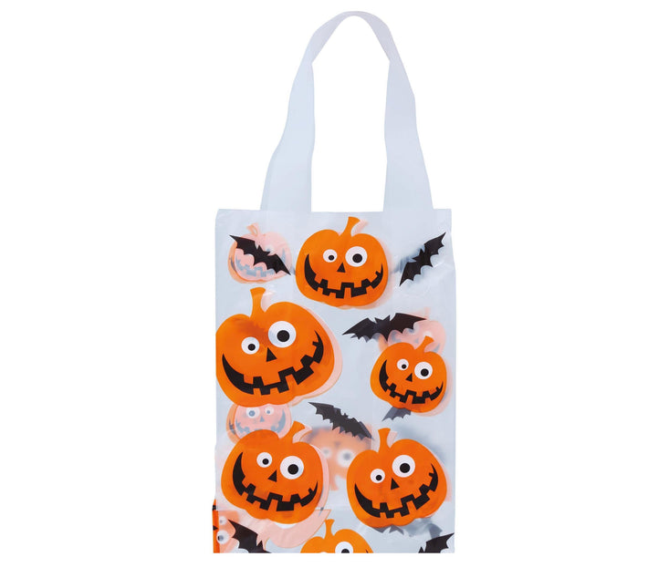 Halloween Tasjes Pompoen 14x30cm 6st