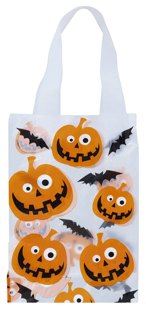 Halloween Tasjes Pompoen 14x30cm 6st