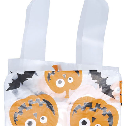 Halloween Tasjes Pompoen 14x30cm 6st