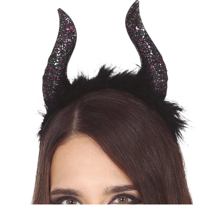 Halloween Tiara Glitter Hoorns