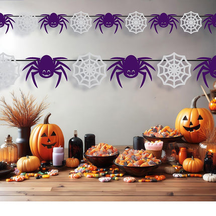 Halloween Slinger Spinnen En Spinnenweb 3m