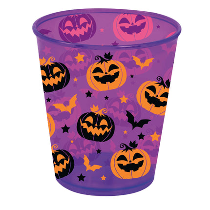 Halloween Beker Pompoenen En Vleermuizen 10cm