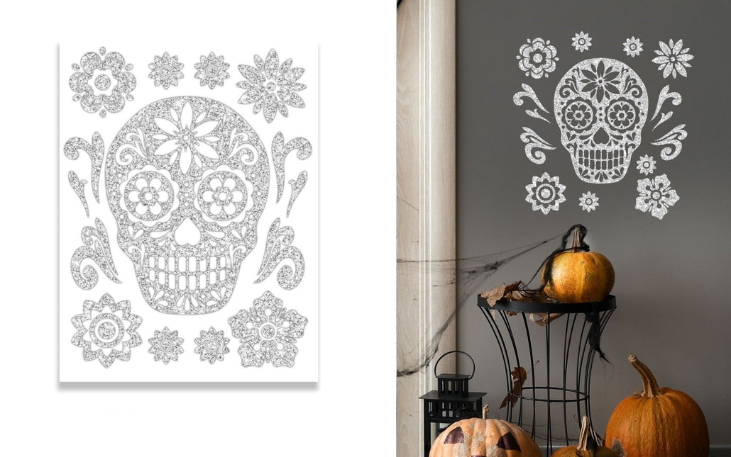 Halloween Wanddecoratie Sticker Schedel