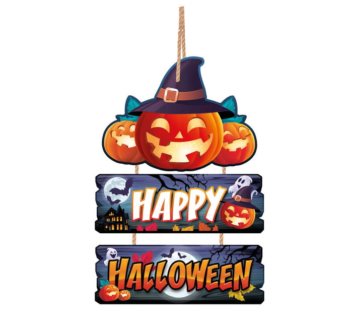 Halloween Hangbord Happy Halloween 32cm 3 delig