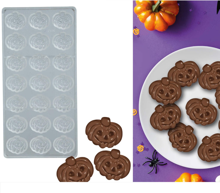 Halloween Chocolade Vorm Pompoenen 21 delig