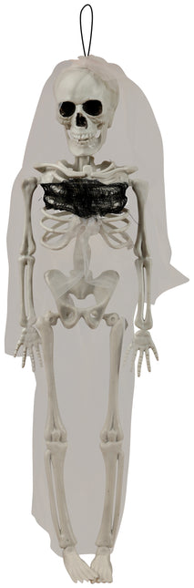 Skeleton bride hanging decoration 43 cm