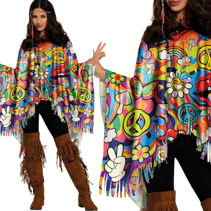 Poncho hippie Peace