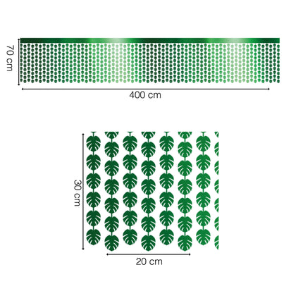 Hawaii Tafelkleed Groen Palmbladeren 4m