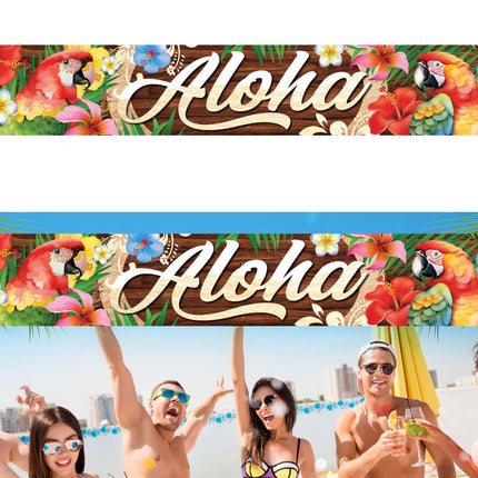 Aloha summer fabric banner x 150cm