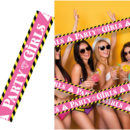 Party girls tape, 6 m x 7.6cm