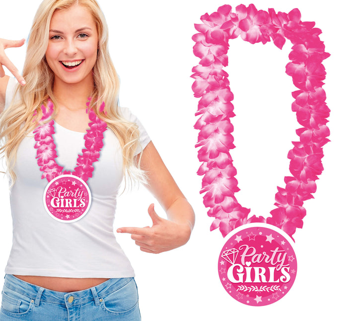 Party girls hawaiian necklace