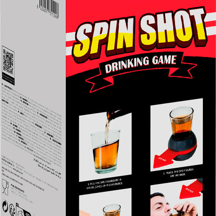 Rotating arrow drinking game with shots 10 cm