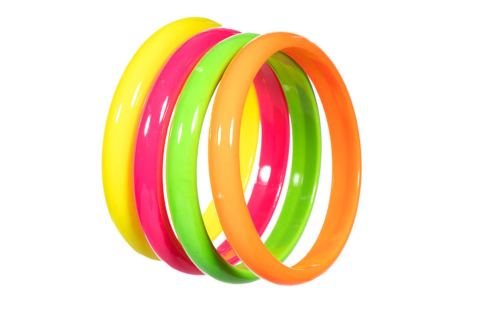 Neon 80S Armband Dames 4st