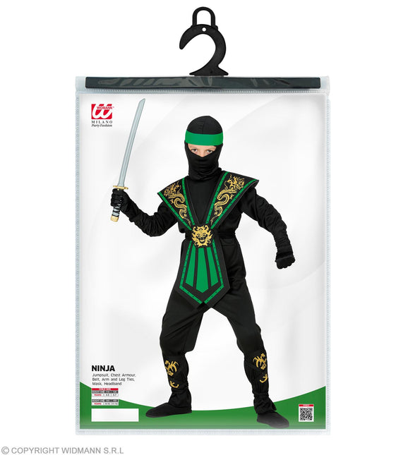 Kombat Ninja Groen Kostuum Kind