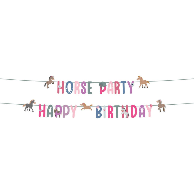 Letterslinger Set - Happy Horses - 1,5 meter