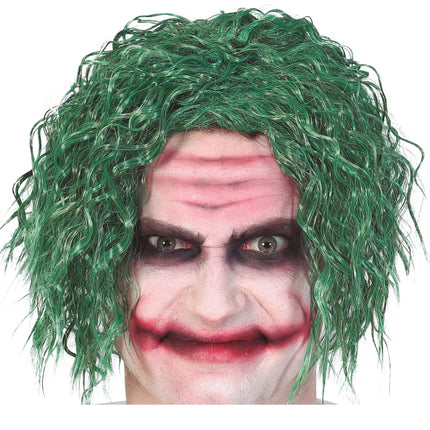 Halloween Pruik Joker Groen