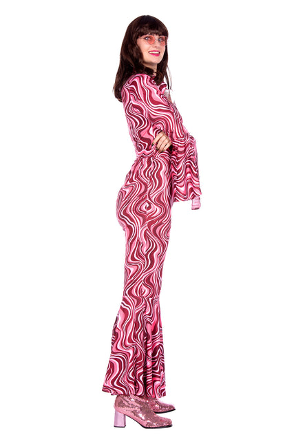 70's catsuit roze