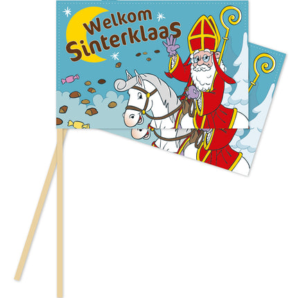 Sinterklaas Zwaaivlaggetjes 10st