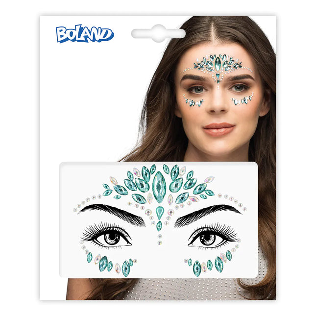 Groene Gezicht Stickers Emilia