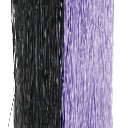 Halloween Hair Extension Zwart Paars 40cm