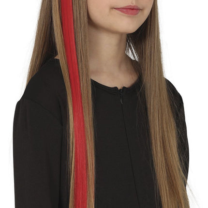 Hair Extensions Rood 50cm 3st