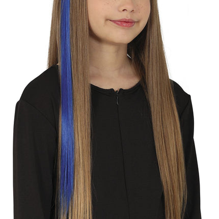 Hair Extensions Blauw 50cm 3st