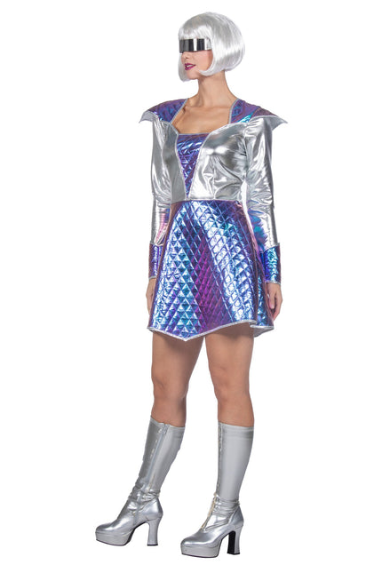 Space dress metallic