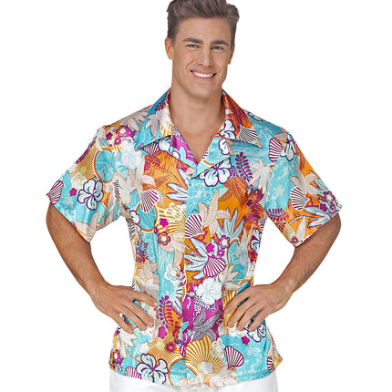 Hawaiishirt Satijn Kostuum