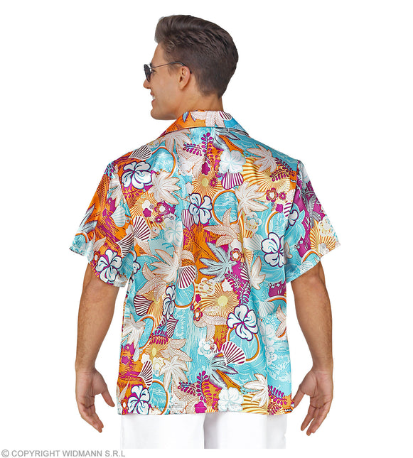 Hawaiishirt Satijn Kostuum