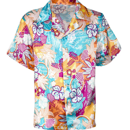 Hawaiishirt Satijn Kostuum