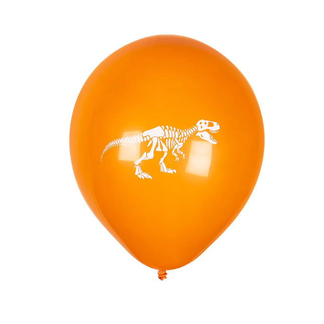 Dinosaurus Ballonnen Gekleurd 25cm 6st