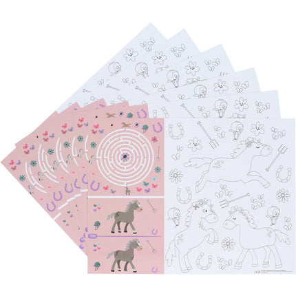 Activiteiten Placemat - Happy Horses - 6 stuks