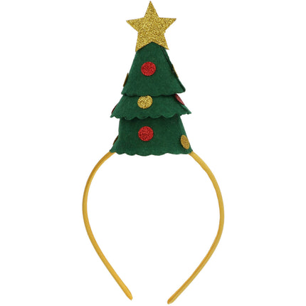 Haarband Kerstboom Met Gouden Ster