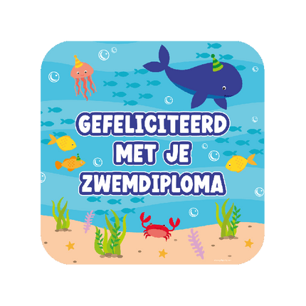 Zwemdiploma Deurbord 50cm