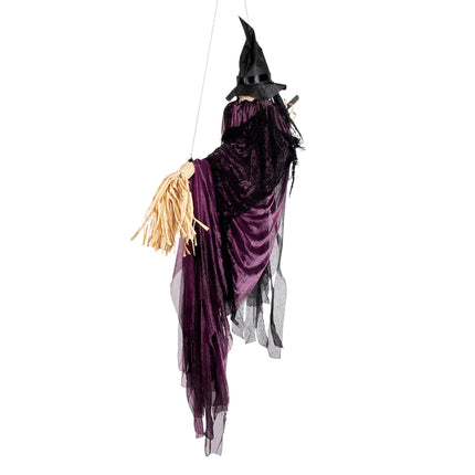 Halloween Hangdecoratie Vliegende Heks 65cm