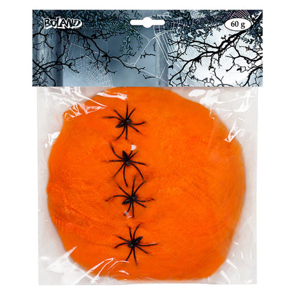 Halloween Spinnenweb Oranje 5 delig