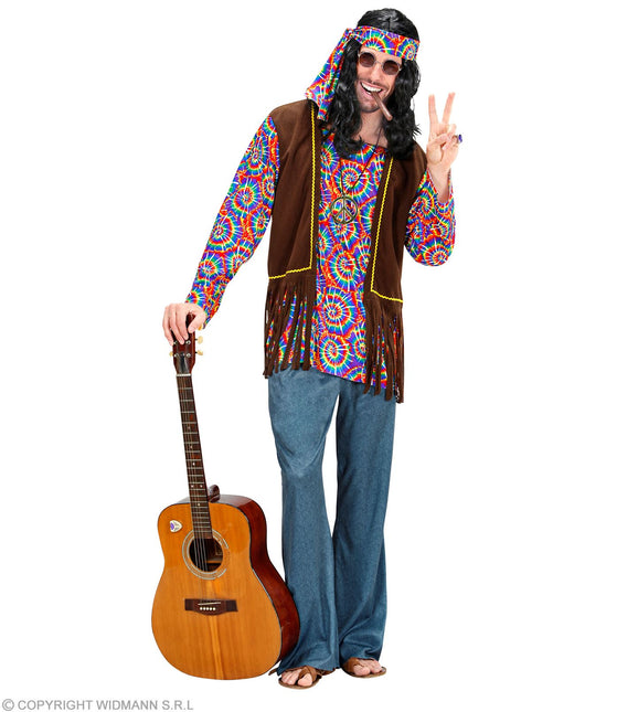 Hippie Man Psychedelisch Kostuum