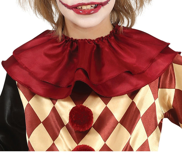 Horror Clown Halloween Kostuum Kind Rood