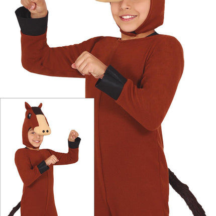 Onesie Paard Bruin